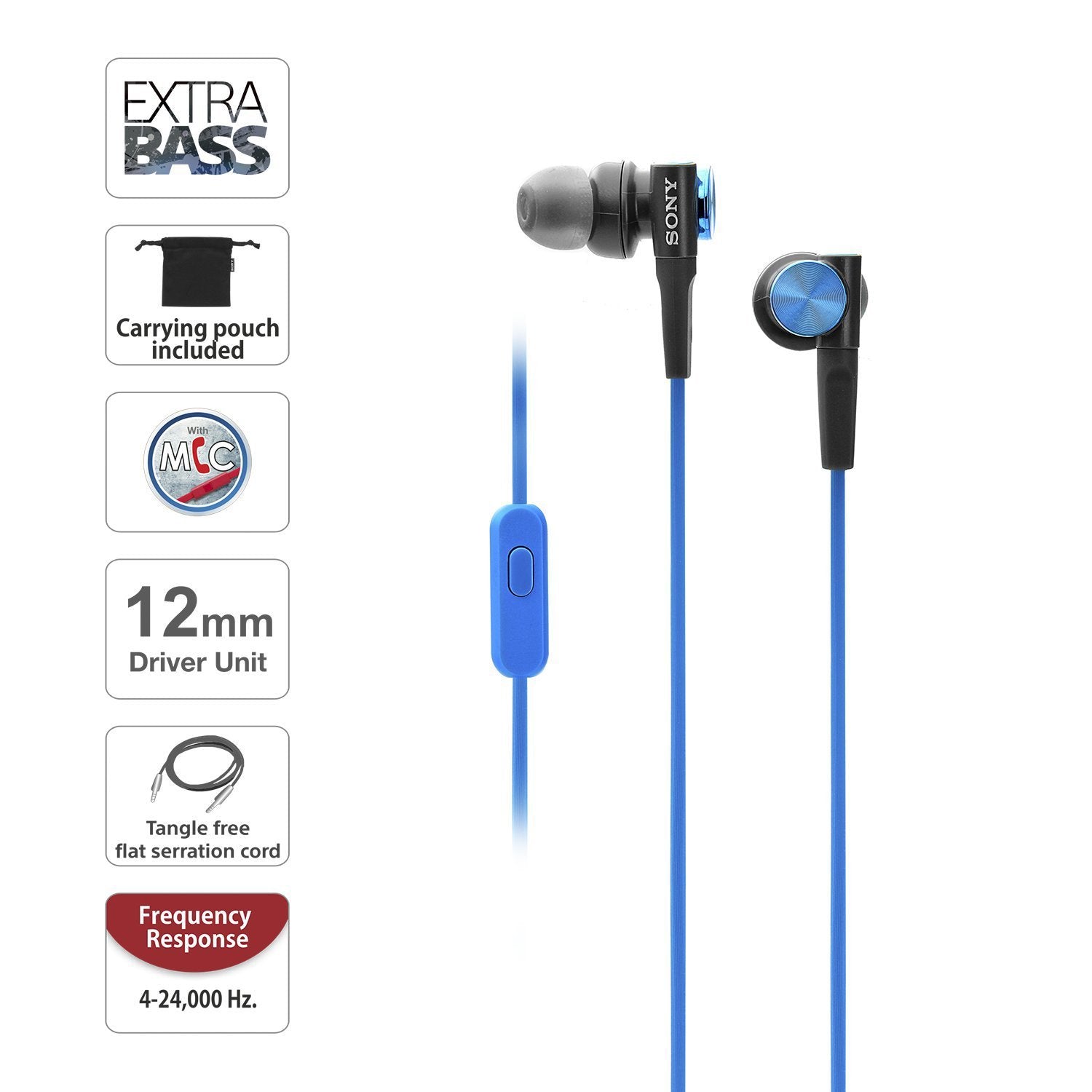 Sony MDRXB50AP Extra Bass Earbud - zustdeals