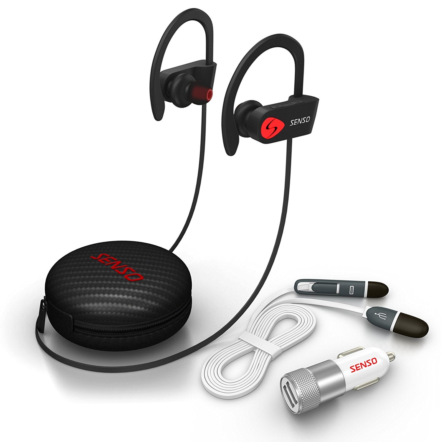 SENSO Bluetooth Sports Headphones With IPX7 Waterproofing - zustdeals